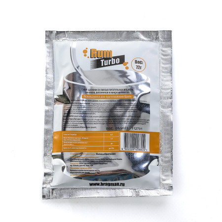 Turbo yeast alcohol BragMan "RUM TURBO" (72 gr) в Рязани