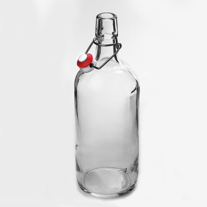 Бутылка бесцветная бугельная 1 литр в Рязани