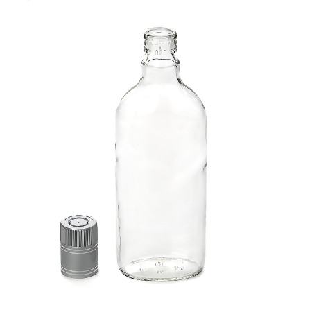 Бутылка "Фляжка" 0,5 литра с пробкой гуала в Рязани