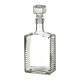 Бутылка (штоф) "Кристалл" стеклянная 0,5 литра с пробкой  в Рязани